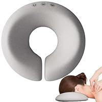 Smilbaley U-Förmiges Massage Gesichtskissen, U-Förmiges Kopfstütze, Kopfkissen Mit Loch, massagekissen Kopf Loch für Salons, Schreibtische, Tische, Massage-Gesichtskissen (Grau)