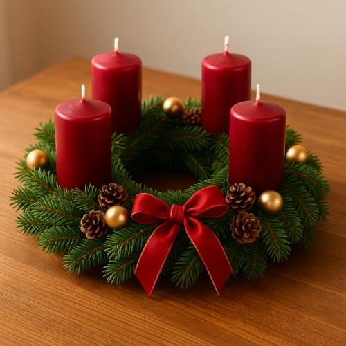 Strohkranz/Strohrömer 30 cm – 1 Stück | Natur Strohkränze Ø 30 cm x 5 cm | Kränze zum Basteln, Dekorieren & Selbermachen | Weihnachtskranz, Türkranz, Tischdeko, DIY Kranz