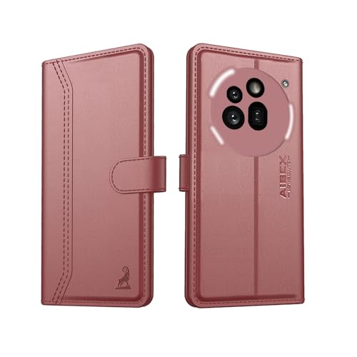 Image of AIBEX Nothing Phone (3a) Pro Flip Cover Leather Finish with Magnatic Closure | Inside TPU with Card Pockets | Wallet Stand | Complete Protection Flip Case - Brown