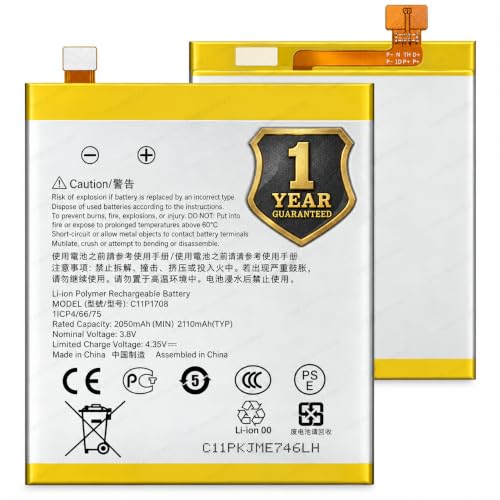 Image of Original C11P1708 Battery Compatible for Asus Zenfone 5 (ZE620KL, ZF620KL, X00QD, X00QDA) | Zenfone 5z (ZS620KL, Z01RD) - (3300mAh) - 1 Year Warranty