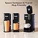 Tastyle Hot & Iced Coffee Maker with Magnetic K-Pod Organizer (Pods Not Included), Stores 10 Pods, 4-5 Cups Coffee Maker & Single-serve Brewer for K Cup & Grounds, 40oz Removable Water Tank, Black