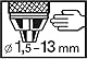 Bosch Professional Schnellspannbohrfutter (2 Hülsen, Spannbereich 1,5-13 mm, Aufnahme 1/2 - 20, Rechts- und Linkslauf, Zubehör Bohrmaschine)