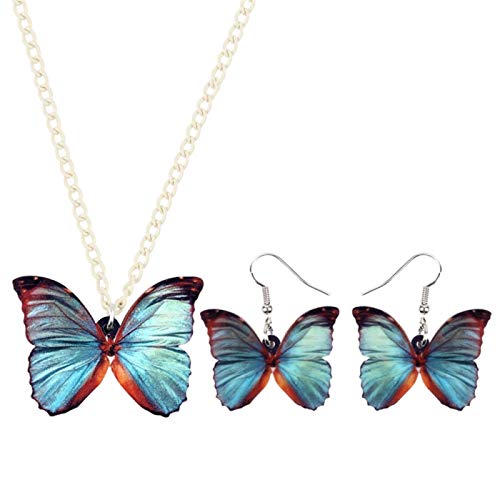 Collier papillon acrylique et boucles pour sublimer vos tenues d'été