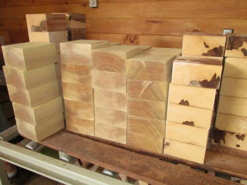 Lumber Wood for Woodworking - Construction - Landscaping Four (4) Bowl Blanks: Maple, Hickory, ELM, Honey Locust Turning 6"x6"x3"