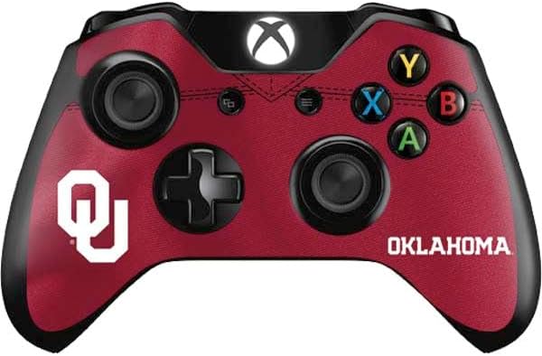 Skinit Decal Gaming Skin Compatible with Xbox One Controller - Officially Licensed University of Oklahoma Boomer Sooner Design