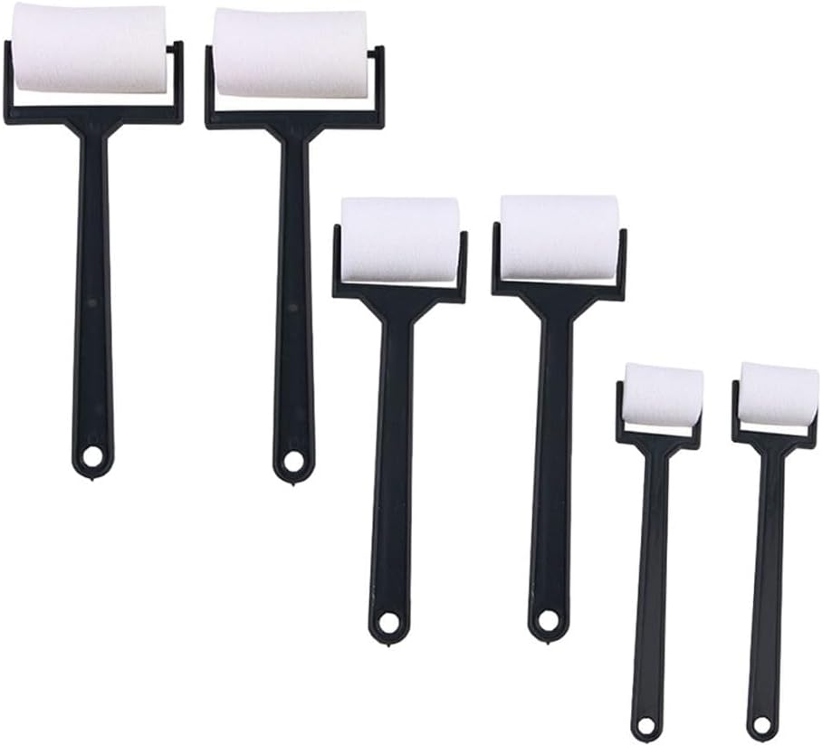 6pcs Foam Rollers Sponge Brush Set For Crafts School Art Project Supplies Toddler Painting Tools DIY Decorative Roller Brushes Small Hands Craft Kit