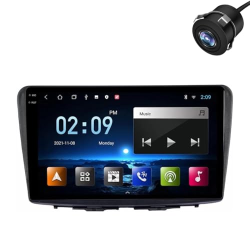 Image of Modorwy Original QLED 9 inch Zlink Car Android Stereo | OS 13 | 2GB+32GB | Display Support Car Play & Android Auto | incl. AHD Rear Camera & Frame Compatible with Maruti Baleno 2010-2018 - 1 Year Warranty