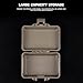 Peminkoo 12.4x8cm Tactical Equipment Storage Box Outdoor Multifunctional Versatile Box Medicine Flashlight Waterproof Case Laser Box (Khaki)