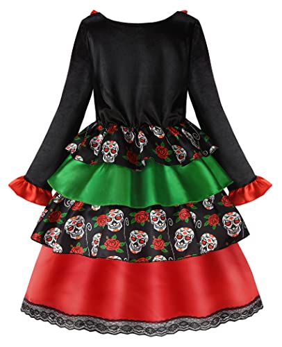 Disfraz Día de los Muertos para Niñas miniatura 2
