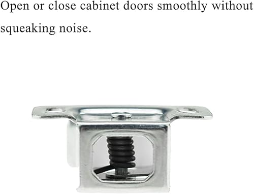 Miniatura 5 de Hahiyo Pestillo de puerta de doble rodillo, pie más corto, acero laminado en frío, se mantiene en su lugar, cierre suave, sin ruido de chirrido,