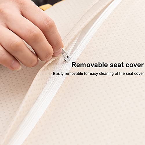 Cojín antideslizante para silla con funda lavable de algodón suave 6