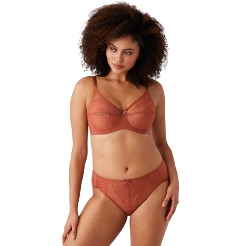 Image of Wacoal Women's Retro Chic Unlined Mesh Full Coverage Underwire Bra, 855186