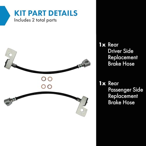 Image of TRQ Rear Brake Hose Set