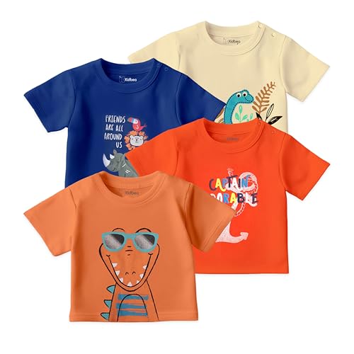 Image of Kidbea Bamboo Kids T-Shirt Ultra-Soft Premium Half Sleeve Graphic Tee for Girls, Casual Summer Wear for Toddlers & Kids