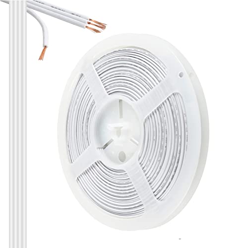 Aroidful - Aroidful 32.8ft/10m 4 Pin LED Strip Extension Cable - 22AWG RGB Wire for 5050, 3528, 2835 LED Strips (White)