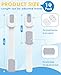 10 Pack Cabinet Locks Baby Proofing, Child Proof Cabinet Locks with 3M Adhesive - Easy Installation with Adjustable Straps, Multi-Purpose Child Safety Latches for Drawers Fridge Trash Cans White-Gray