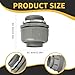 HDHAODA Conduit Connectors, 1-1/4 Inch Liquid Tight Connector NPT Non-Metallic for PVC Electrical Flexible Conduit Fittings, 180 Degree Straight, UL Listed for Home Outdoor Tubes Tools, Grey (10-Pack)