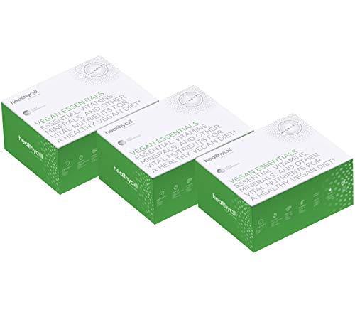 Vegan Liquid Gel Multivitamin - Healthycell Vegan Essentials | Omega 3, B12, D3