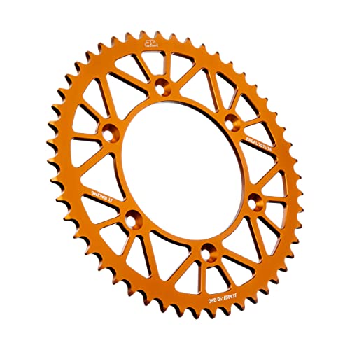JT Sprockets JTA897.50ORG Orange Racelite Anodized Aluminum 7075 T6 Rear Sprocket, Single