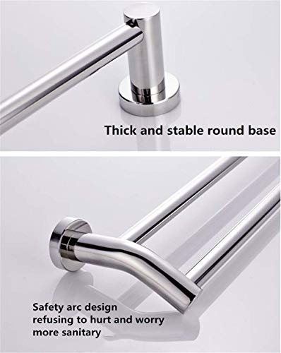 Barre de serviette 40 cm à double capacité de séchage rapide et poli miroir - 3