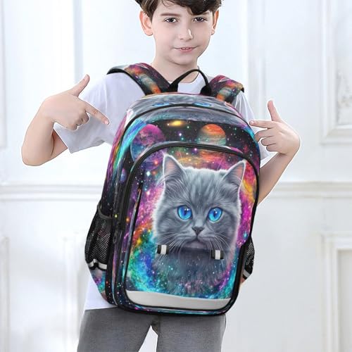 Sac décontracté voyage et lycée pour ordinateur portable motif chat