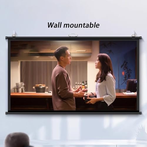 Pantalla portátil para proyector 72" con trípode miniatura 5