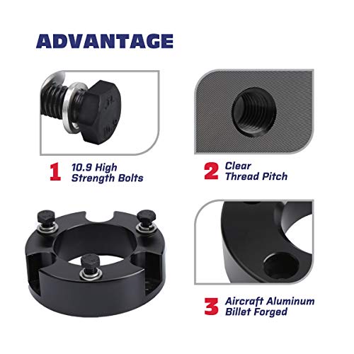 Ksp 4Runner Full Leveling Lift Kits, 3"Front Suspension Strut Spacers And 2" Rear Polyurethane Coil Spring Spacers Fit For 2003-2021 4Runner 2003-2015 Fj Cruiser 2Wd 4Wd (Black) #TOP5