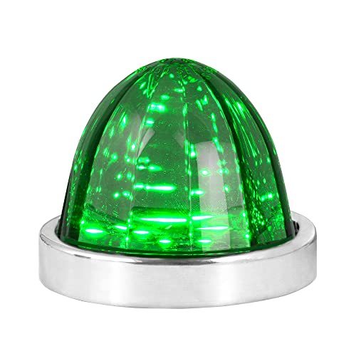 Lámpara LED Classic Watermelon Green/Smoke con bisel acero miniatura 1