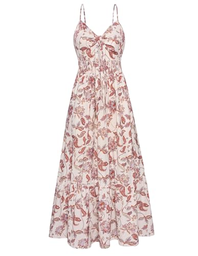 Image of GRACE KARIN Womens Summer Floral Maxi Dresses 2026 Long Flowy Boho Dress Beach Vacation Sundresses Casual Clothes with Pocket