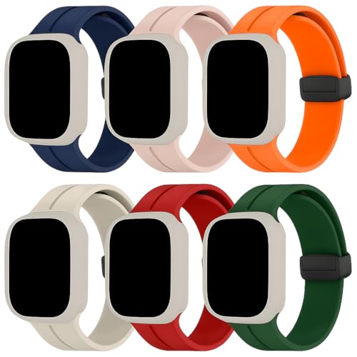 Image of MINX Soft Silicone Strap Compatible with Apple Watch 38mm /40mm /41mm /42mm /44mm /45mm /46mm /49mm Series 1-11 & Ultra | Durable, Adjustable & Comfortable | Combo Pack