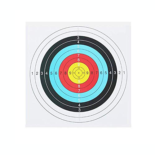 20 x Archery Bow Crossbow Paper Target Faces 40cm x 40cm Shooting Training Arrow Target Paper Face for Arrow Bow Shooting Hunting Crossbow Set Training Bull's eye Pellet Gun Rand Air soft Practice - Image 3