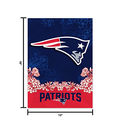 Image of Rico Industries NFL Standard /Primary 13 inch x 18 inch Double Sided Garden Flag - Great Gift for Men, Women, & Fans