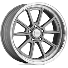 American Racing Vintage VN510 DRAFT 18X10 5X4.75 5.5 0mm شفة فضية عتيقة مقطوعة بالماس - VN51081034400