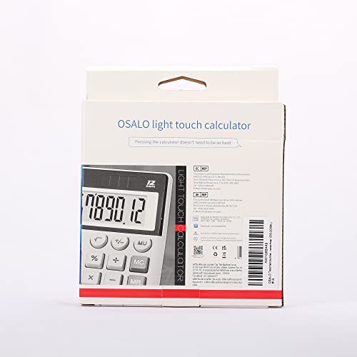 Osalo Desktop Calculator Extra Large Display 12 Digits Big Buttons Solar Accounting Calculator For Office (Os-200Ml) #TOP7