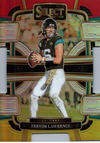 Trevor Lawrence Red Yellow Die-Cut Concourse Collectible Football Card -