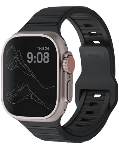 RIDGE (���b�W) �E�H�b�`�X�g���b�v - Apple Watch�T�C�Y41-42(�V���[�Y1-10�����SE)�ɑΉ��B�v���~�A��FKM�S���A�X�e�����X�X�`�[���n�[�h�E�F�A�A���߉\�łقƂ�ǂ̎��Ƀt�B�b�g���܂��B