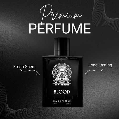 Image of Whiskers Blood Perfume Eau De Parfum|Long Lasting Body Perfume|Premium Fragrance Spray|Captivating Luxury Scent|Sandalwood & Citrus|Perfume for Men|100ml