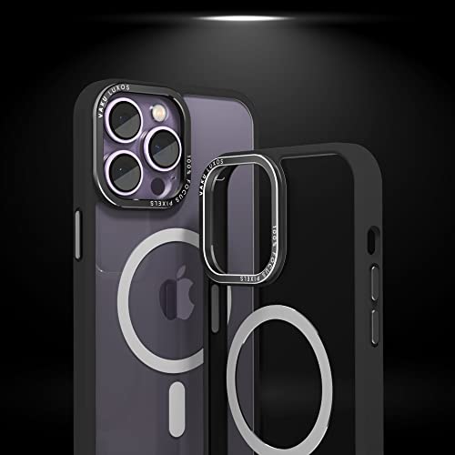 Image of eller sante Clear Armor MagPro for iPhone 14 Pro Case Cover, Shockproof, Scratch Resistant, Slim, Thin, Military-Grade Metal Ring Camera Protection, Compatible with MagSafe Back Cover - Black