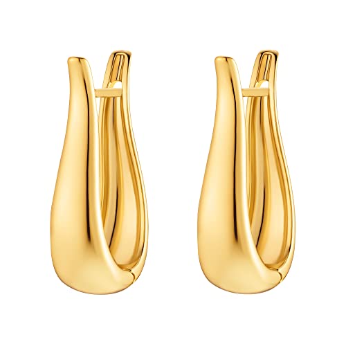 Heideman Ohrringe Suna Damen - aus hochwertigem Edelstahl - silber gold rosegold farbend poliert - Ohrstecker hängend für Frauen - Ohrschmuck 2,5cm lang