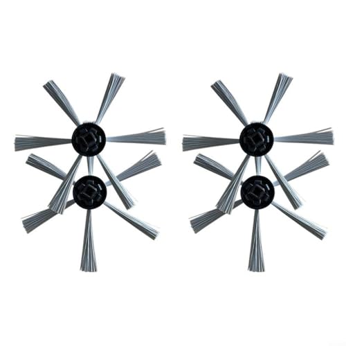 CWOQOCW Set di 4 spazzole laterali di ricambio, adatte per Silver Crest M690 e per WAP W310 robot aspirapolvere, struttura in plastica e nylon