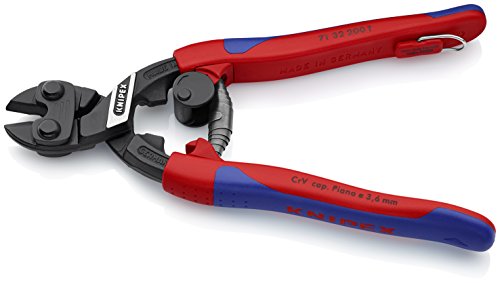 KNIPEX Corda de lâmina entalhada com corte de parafuso compacto de alta alavancagem