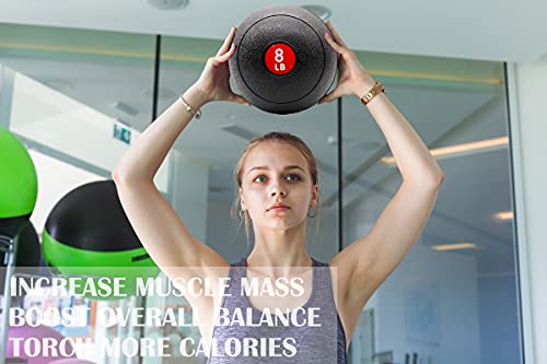 STRPRETTY BASIC Weight Training Slam Ball Medicine Ball 8 lbs, Ideal for Cross Training, Core Exercises, Plyometric and Cardio Workouts