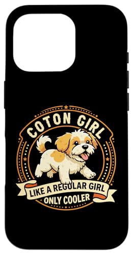 Coton Girl Like A Regular Girl Only Cooler - Coton Dog �X�}�z�P�[�X iPhone 16 Pro �p