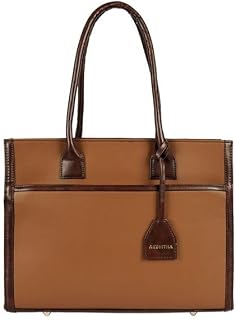 HUES STUDIO Candice Work Tote Bag for Women, Spacious Office Handbag, PU Leather Shoulder Tote, Laptop Compatible, Stylish... Price In India