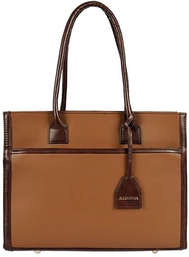 HUES STUDIO Candice Work Tote Bag for Women, Spacious Office Handbag, PU Leather Shoulder Tote, Laptop Compatible, Stylish...