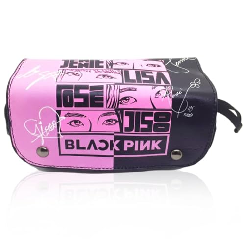 Estuche de Lápices Black-pink,Estuche Escolar,Estuche Multifuncional con...
