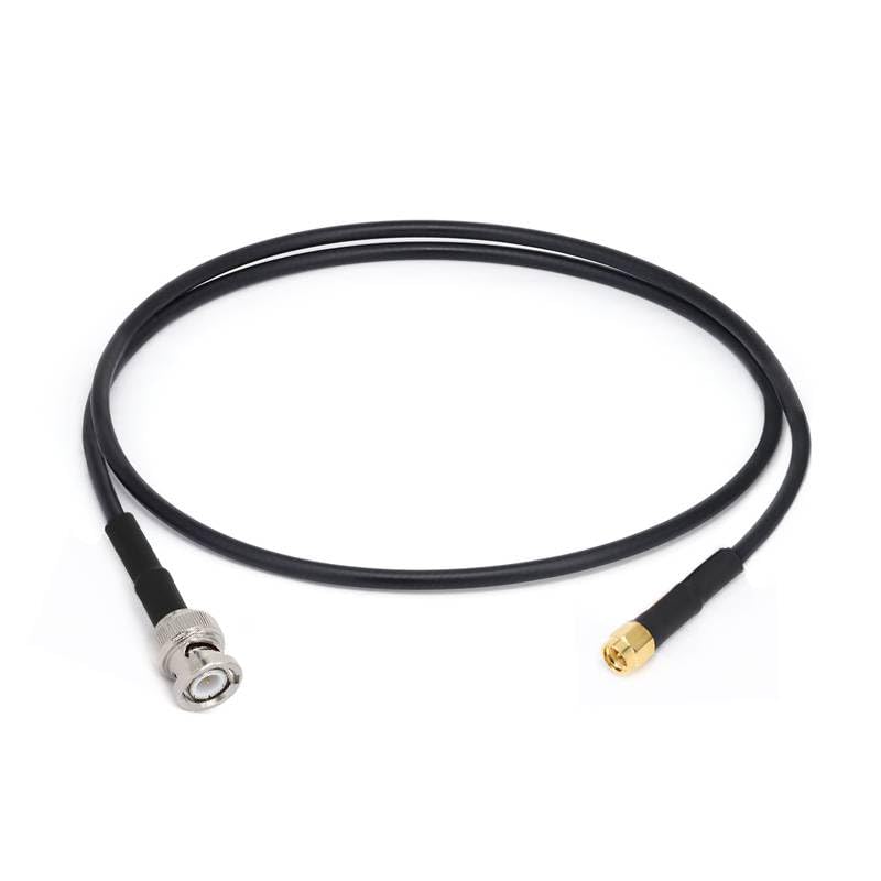 RF Cable Assembly, BNC Male to SMA Male, RG223 Flexible Coax, DC-3GHz (2000 mm)