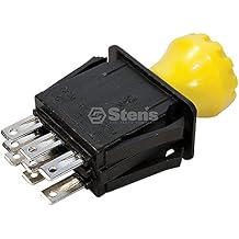 Stens New PTO Switch 430-559 Compatible with/Replacement for John Deere D160, D170, LA130, LA140, LA145, LA150, LA155, LA165, LA175, X130R, X140, X155R and X165 AM119139, AM131966, AUC10632, GY20939 Black