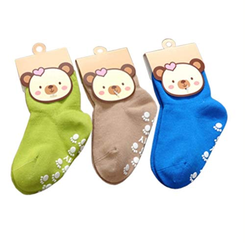 iPobie 3 Paar Baby Socken Stoppersocken Kinder ABS Socken, Antirutsch Socken für 12-36 Monate Baby Mädchen und Jungen Cover