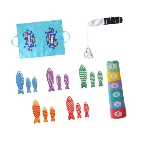 Colcolo Juego de Pesca para niños, Estera de Actividades para Gatear, Desarrollo temprano, Almacenamiento de Juguetes, Estera de Juego para Regalo,